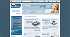 Desktop Screenshot of manoduomenys.lt